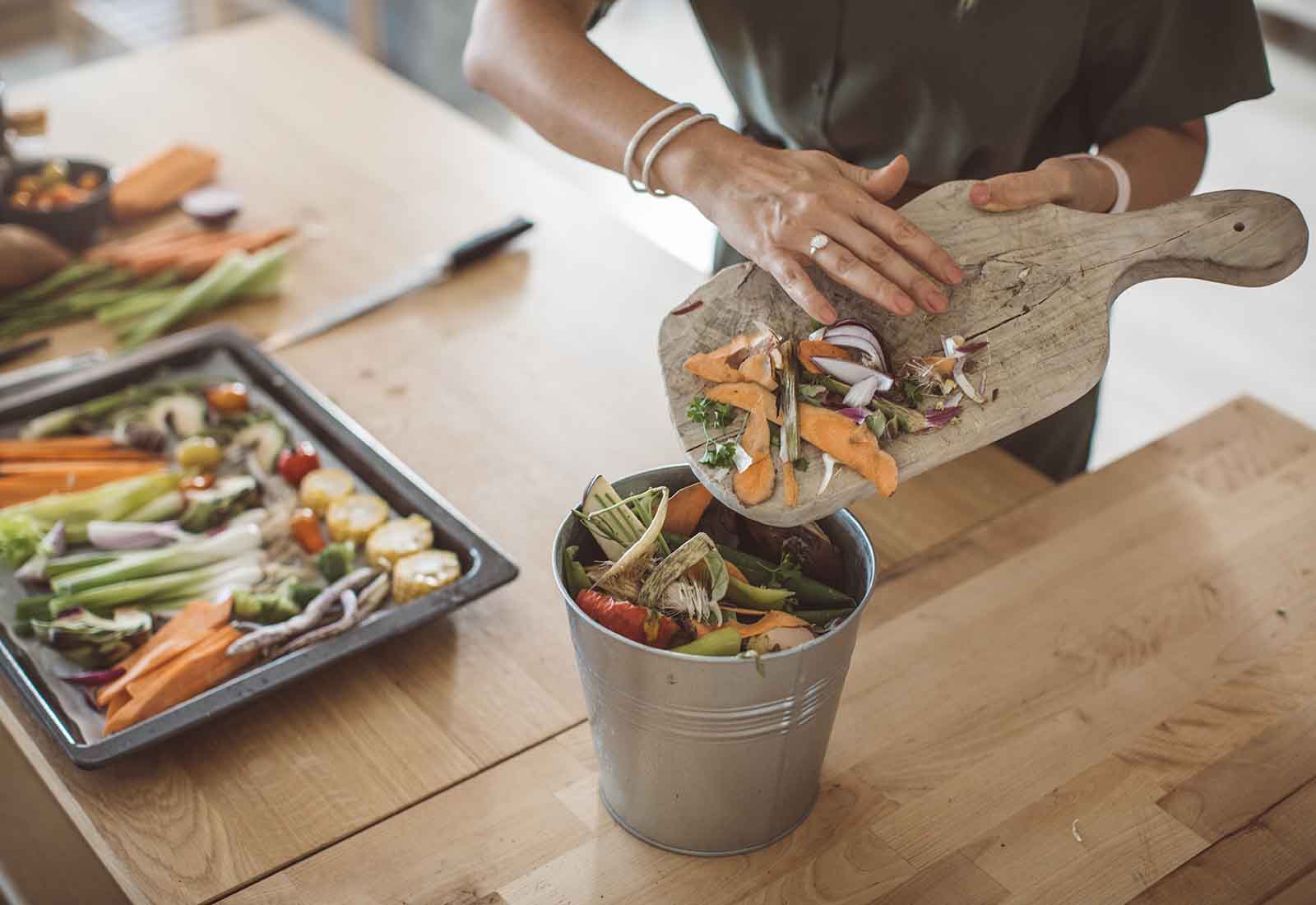 zero waste en un restaurante