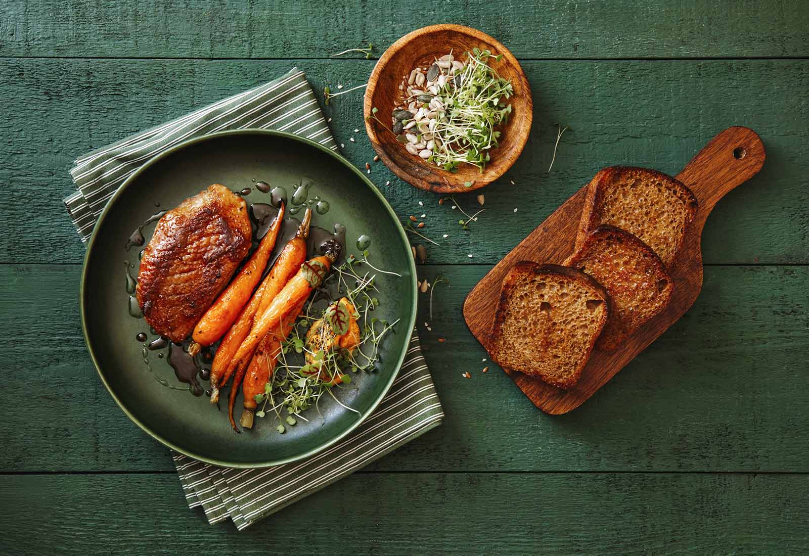 platos con zanahoria