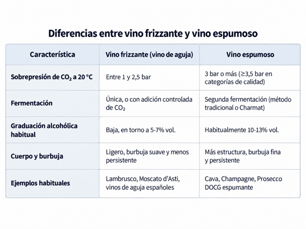 diferencia entre vino espumoso y frizzante diferencia entre vino espumoso y frizzante